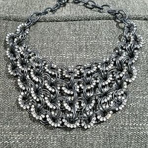 CHARCOAL GRAY CHAIN WITH GEMS